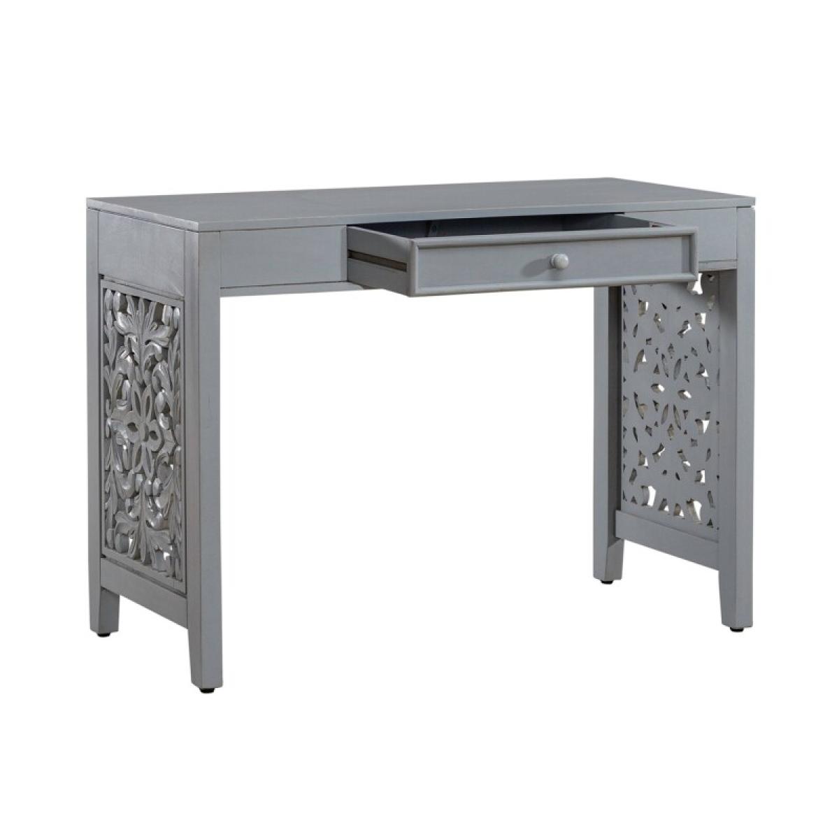 Trellis Lane Accent Writing Desk- Grey - Image 8