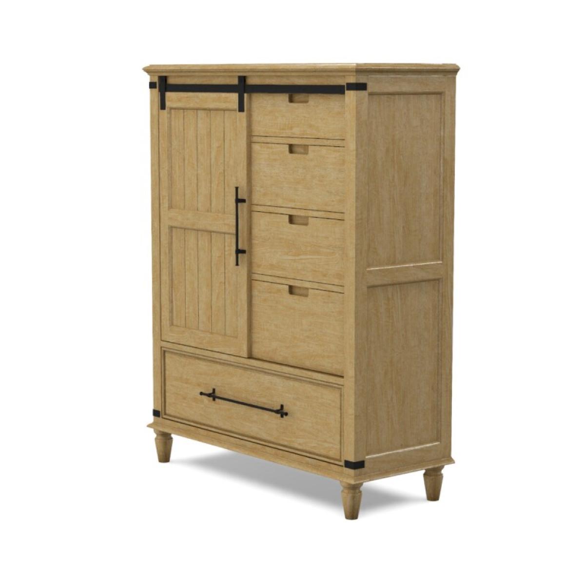 Farmhouse Chic Sliding Door Chest - Image 10