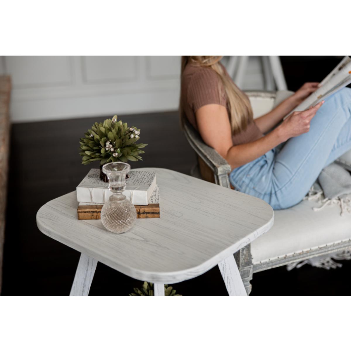 Surfside End Table - Weathered White - Image 3