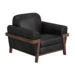 Wooden Frame & Base, Armchair - Loft Brown