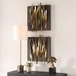 Crosshatch Metal Wall Decor, S/2 - Image 4