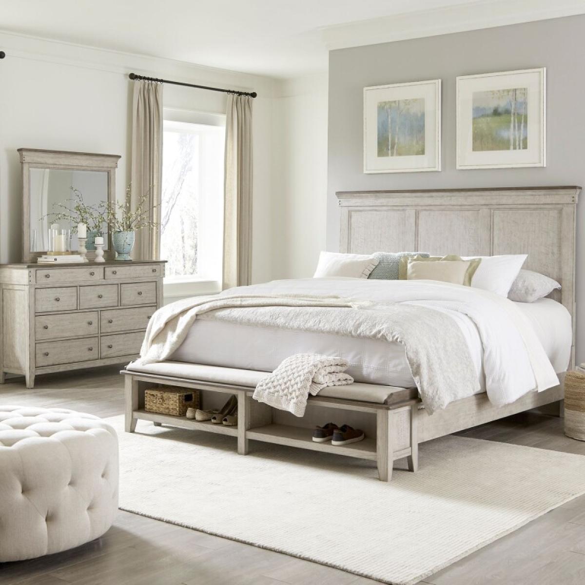 King California Storage Bed, Dresser & Mirror - Image 2