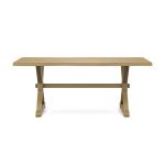 Farmhouse Live Edge Table Top w/ Farmhouse Trestle Base - T-4074A - Image 5