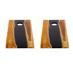 Clearwood Cornhole Game, Black, S/2 - Image 5