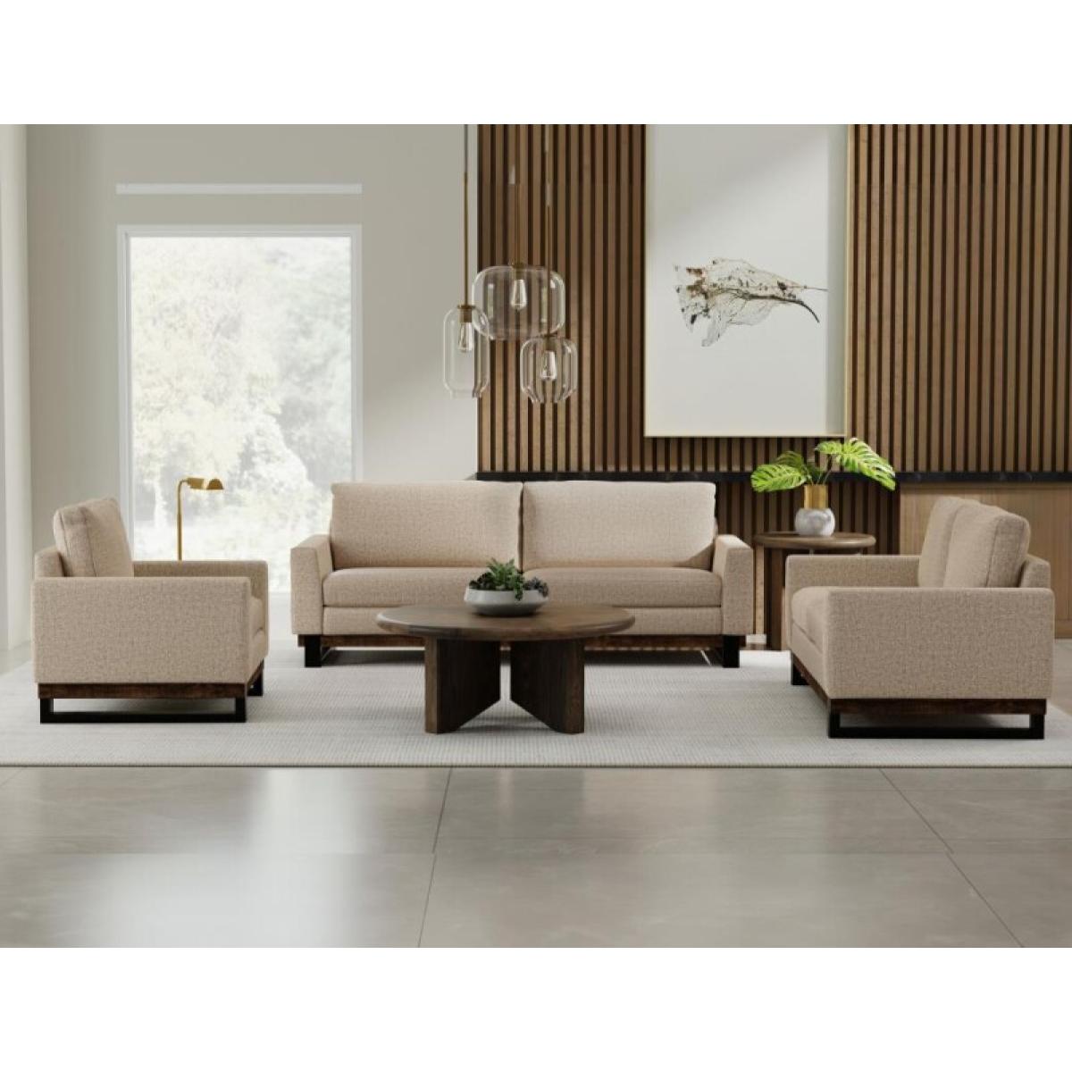 Metal & Wood Base, Loveseat - Blackburn - Image 5