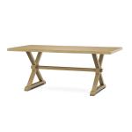 Farmhouse Live Edge Table Top w/ Farmhouse Trestle Base - T-3872TB - Image 7