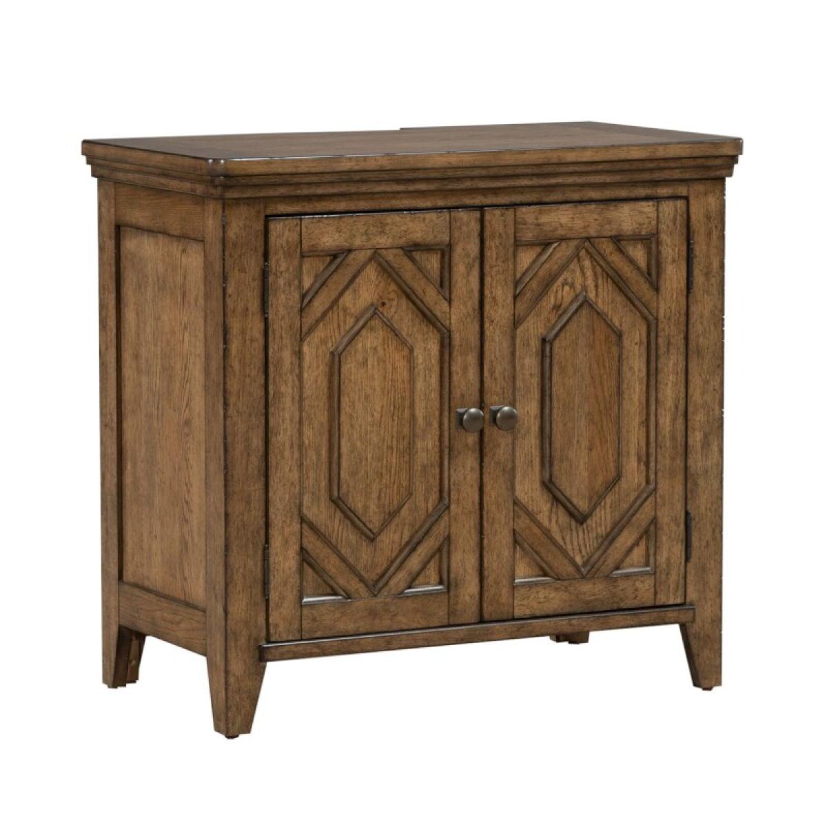 Carolina Park 2 Door Bedside Chest w/ Charging Station - Image 3