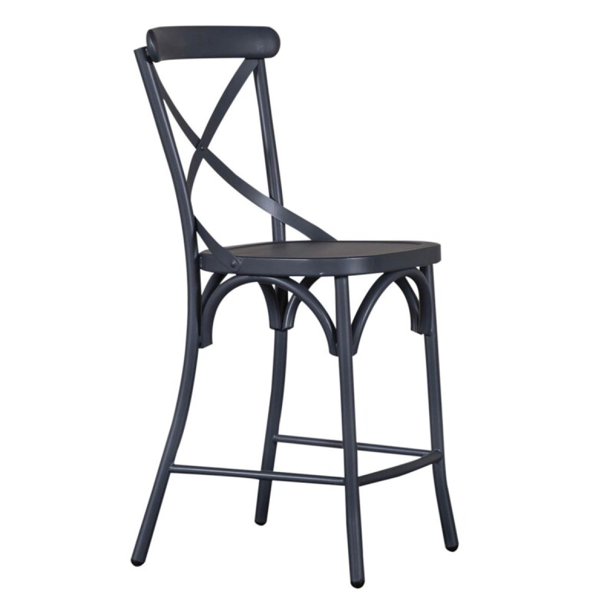 X Back Counter Chair- Navy - Image 3