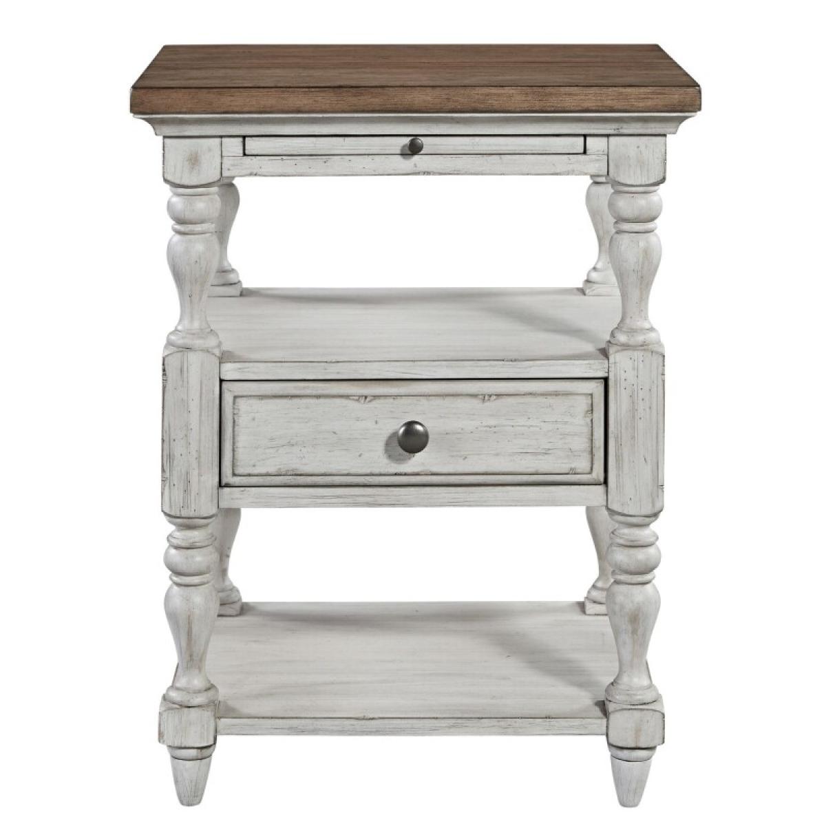 Farmhouse Reimagined 1 Drawer Night Stand - Image 4