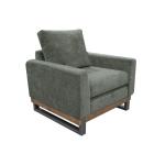 Metal & Wood Base, Armchair - Mita