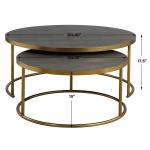 Aragon Nesting Coffee Tables, S/2, Gray - Image 7