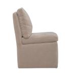 Accent Dining Chair w/ Casters - Wicker - Image 6