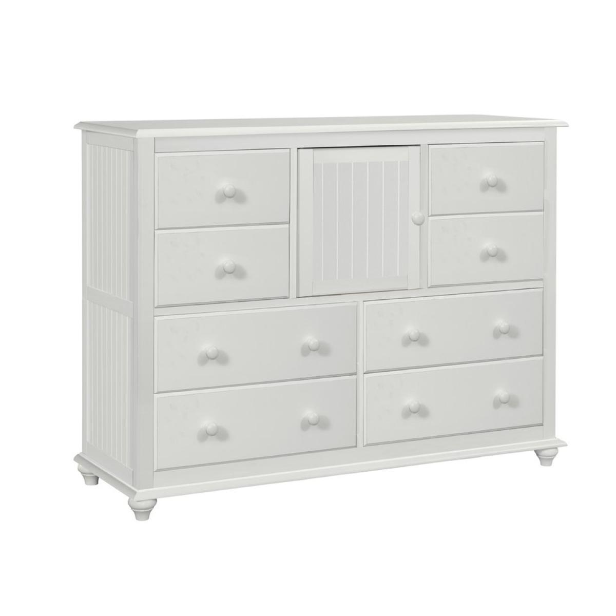 1bc6e39da31e6d213f7162b364b7180f Cottage 8-Drawer/1 Door Chest in White - Image 1