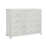 Cottage 8-Drawer/1 Door Chest in White