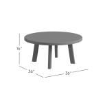 Reclamation Salvaged Wood Round Coffee Table - Image 10