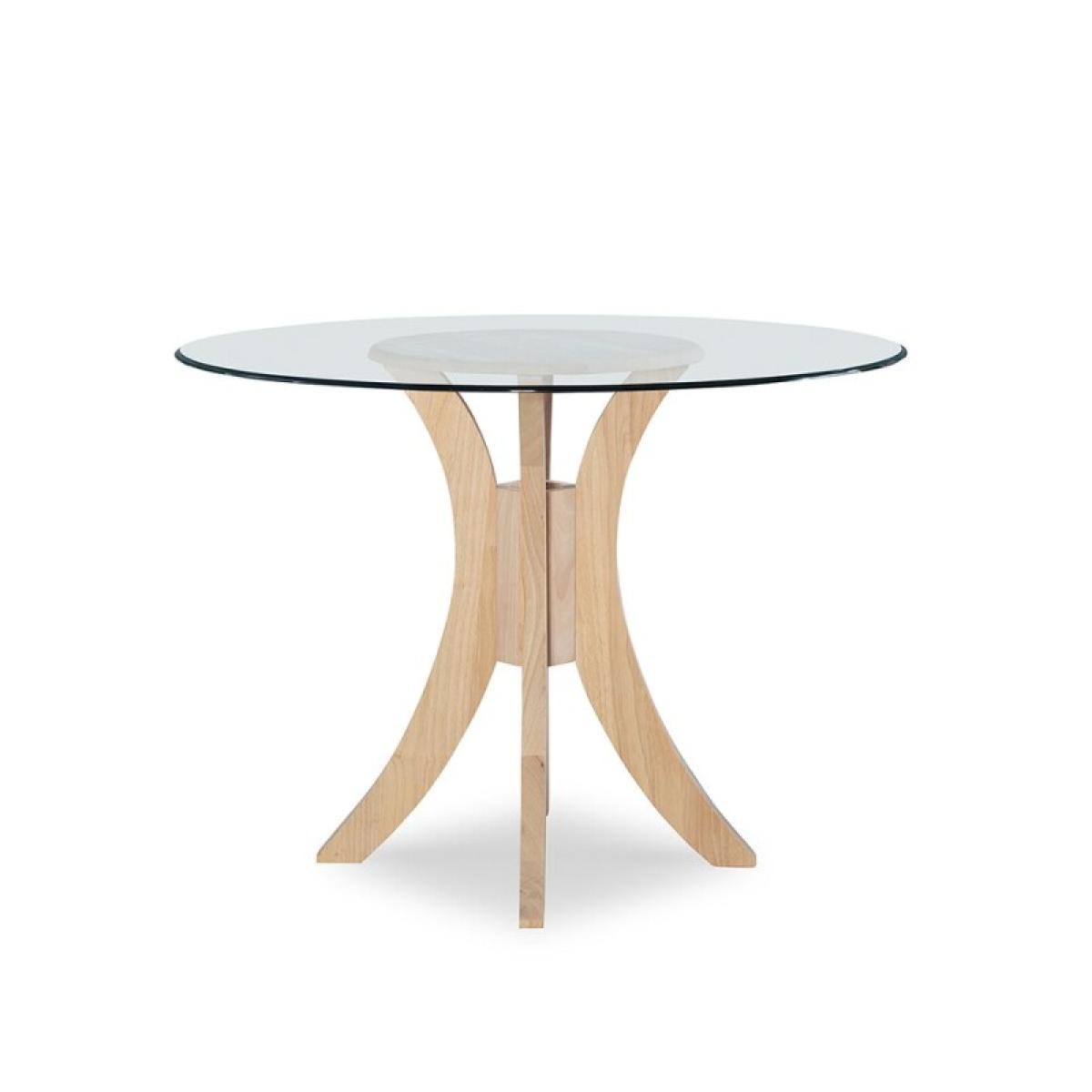 30" Sienna Pedestal Base with 48" Glass Top - T-148B-30-GLASS - Image 2