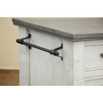 Stone 2 Drawer, 1 Glass Door Kitchen Island - Image 5