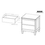 2 Drawer Nightstand - Parota Nova - Image 6