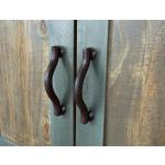 3 Drawer, 2 Sliding Doors, 4 Mesh Doors Wood Island - Antique - Image 7