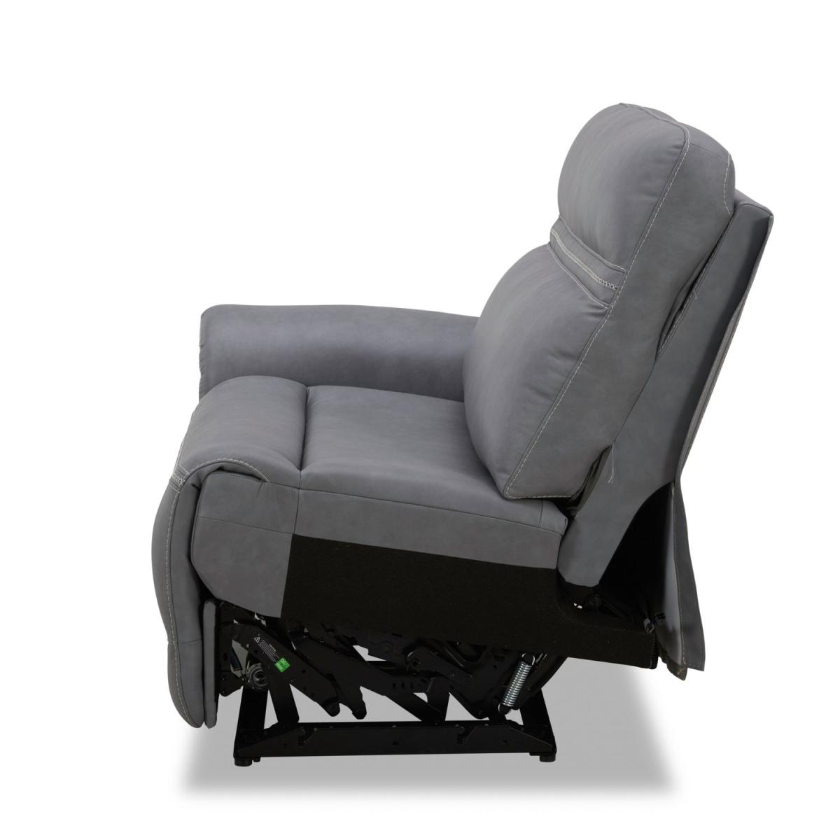 L Arm Recliner P3 & ZG - Blue Gray - Image 7