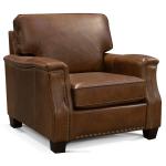 Salem Leather Chair With Nails