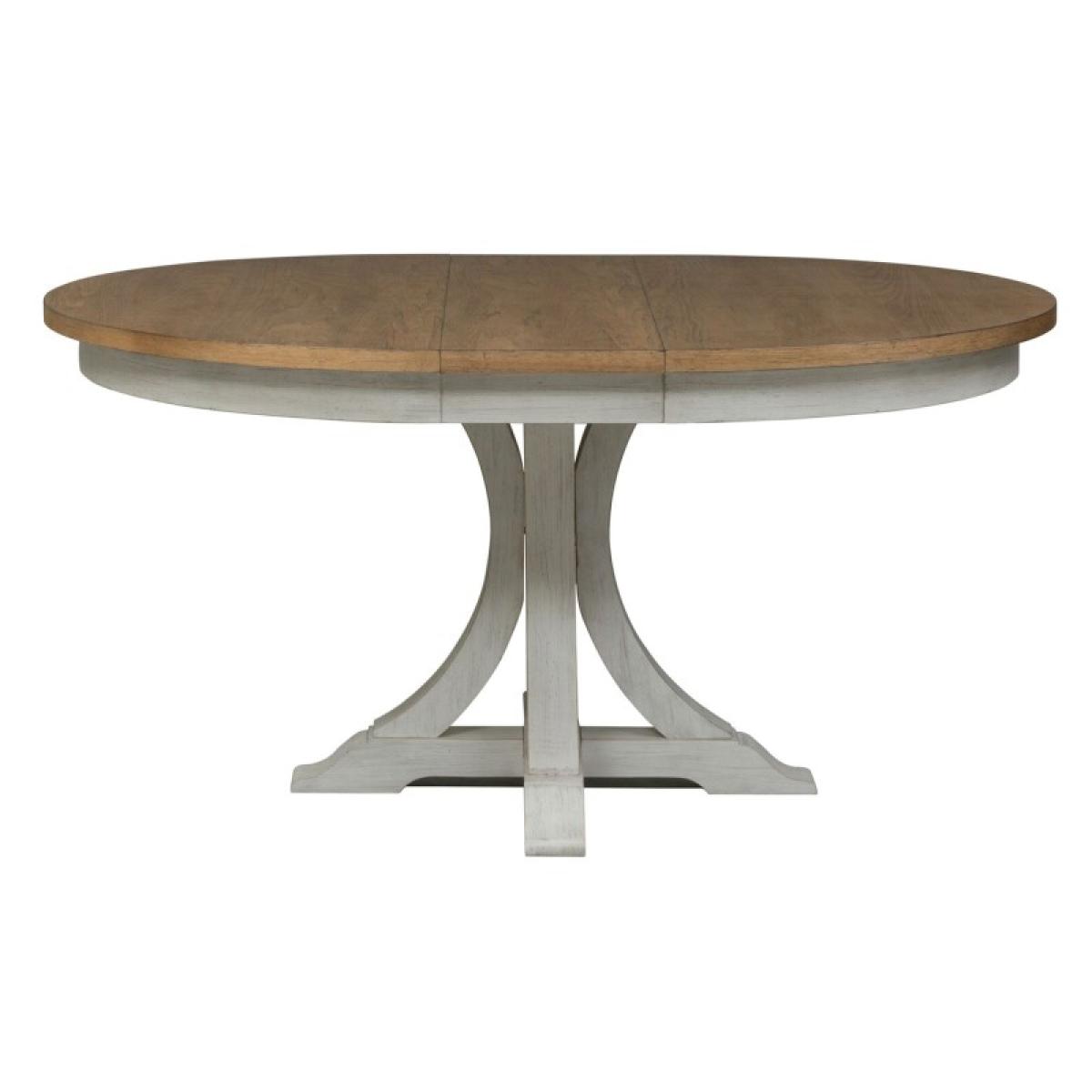 Farmhouse Reimagined Pedestal Table - Image 3