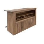 4 Door Wooden Bar - Natural Parota - Image 3