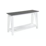 Home Accents - Surrey Sofa Table in Heather Gray and White