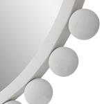 Cyra Round Mirror, White - Image 6