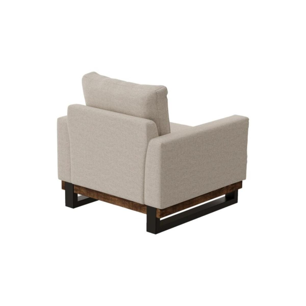 Metal & Wood Base, Armchair - Blackburn - Image 4