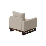 Metal & Wood Base, Armchair - Blackburn - Image 4