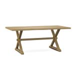 Farmhouse Live Edge Table Top w/ Farmhouse Trestle Base - T-4074A - Image 3
