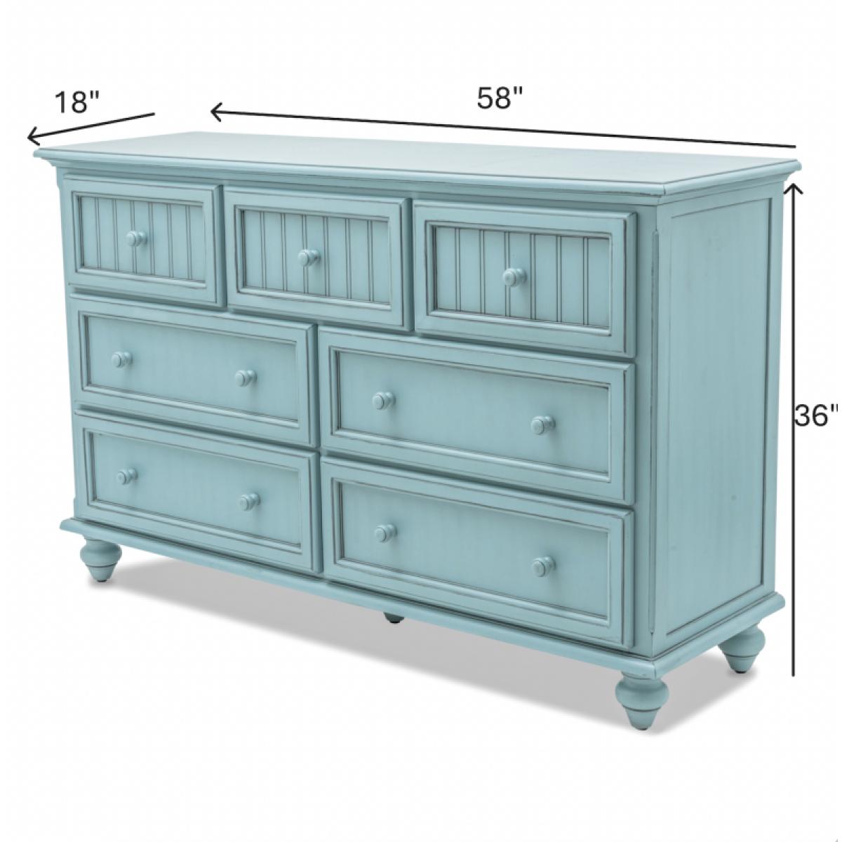 Monaco Bleu 7 Drawer Dresser - Image 14