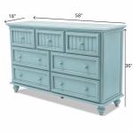 Monaco Bleu 7 Drawer Dresser - Image 14