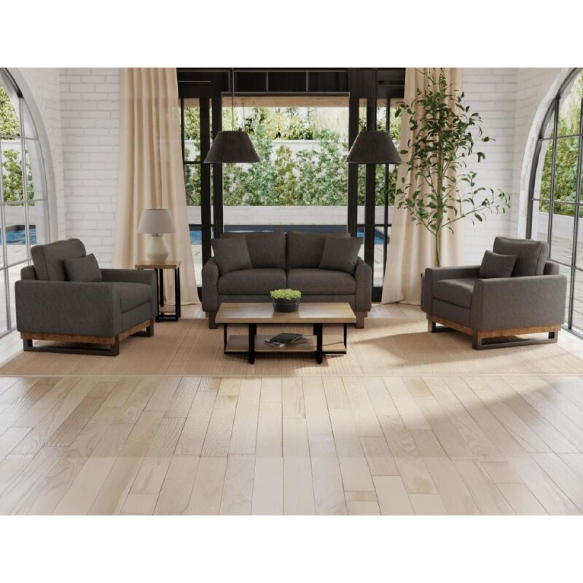 Metal & Wood Base, Armchair - Mita - Image 3