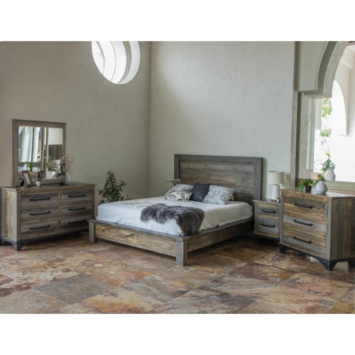 Loft Brown 3 Drawer Chest - Image 3
