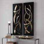 Brushstrokes Metal Wall Panels, S/2 - Image 4