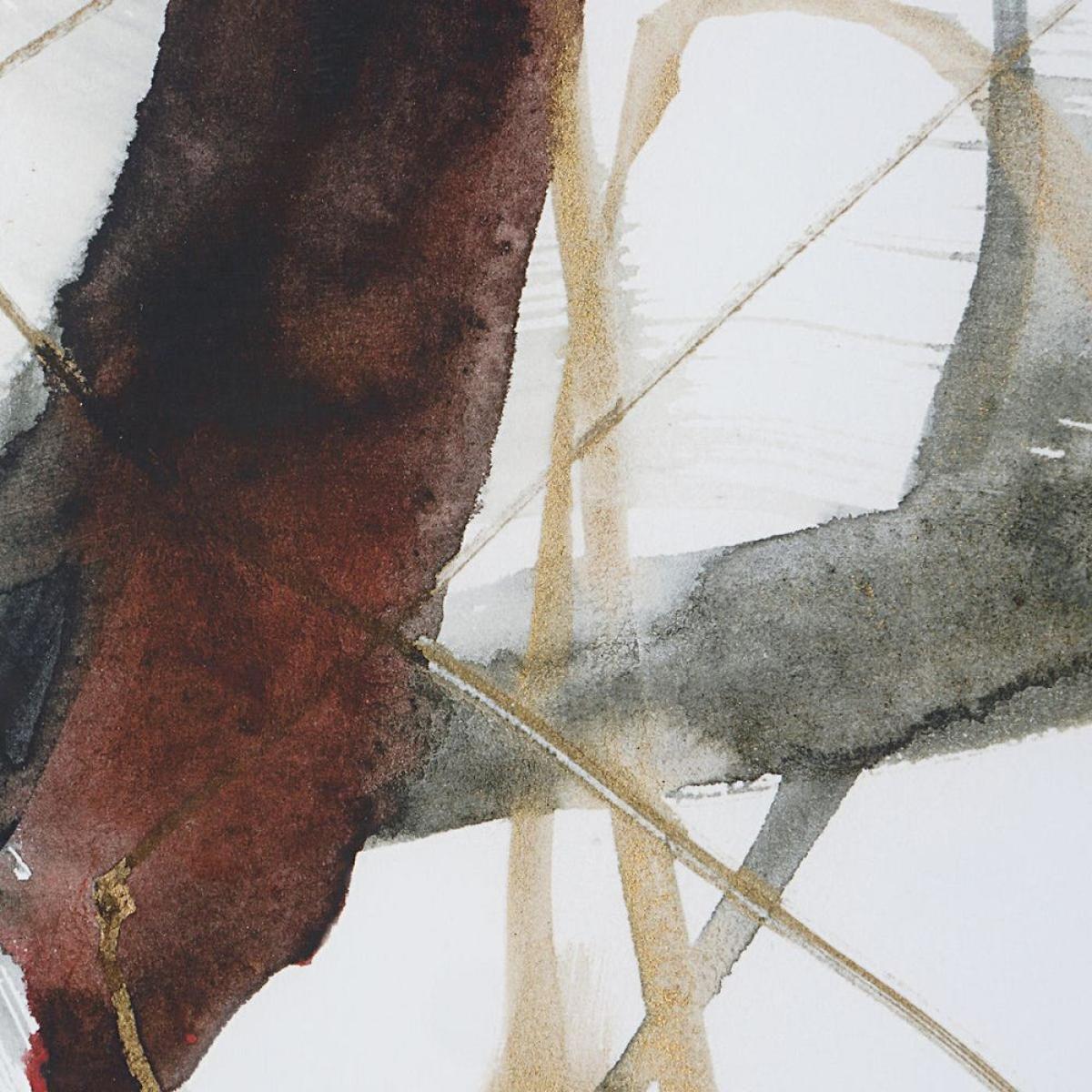 Burgundy Interjection Framed Prints, S/2 - Image 5