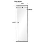 Callan Mirror, Black - Image 8