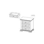 Desire 3 Drawer, Nightstand - Image 10