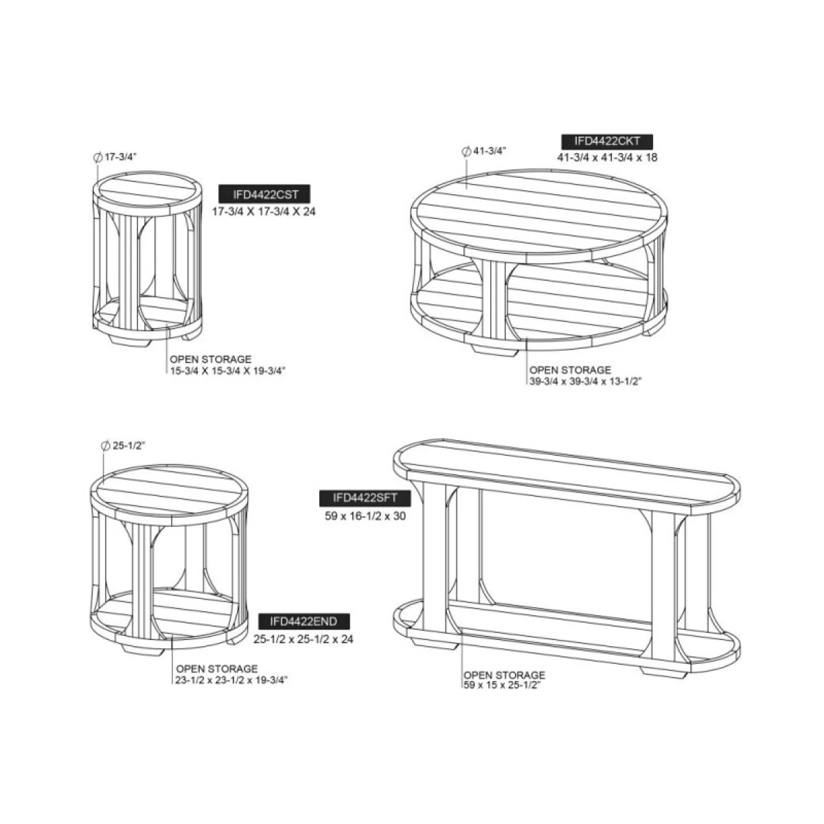 Balam 1 Shelf, End Table - Image 5