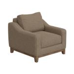 Wooden Frame & Base, Armchair - Olivo