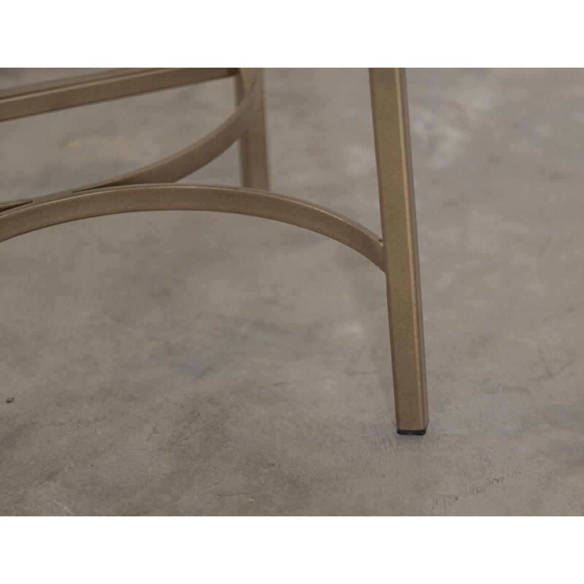 Wooden Frame & Metal Base, 24" Stool - Mezquite - Image 5