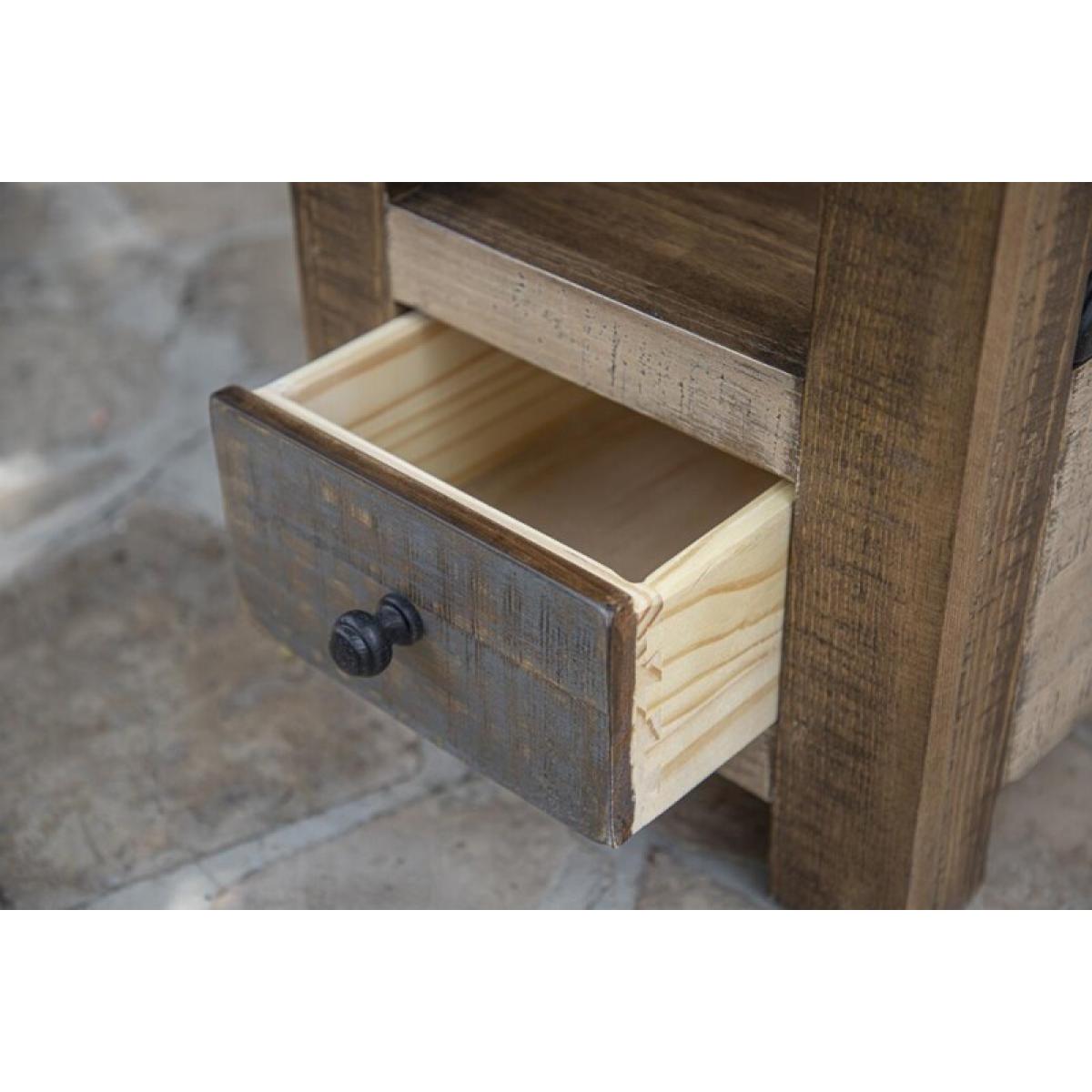 3 Shelves 1 Drawer Bookcase - Andaluz - Image 7