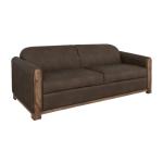 Wooden Frame & Base, Two-Cushion Sofa - Balam