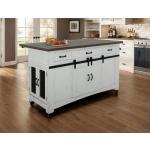 3 Drawer 2 Sliding Doors 4 Mesh Doors Wood Island - Pueblo - Image 7