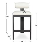 Bolster Back Outdoor Bar Stool - Image 12
