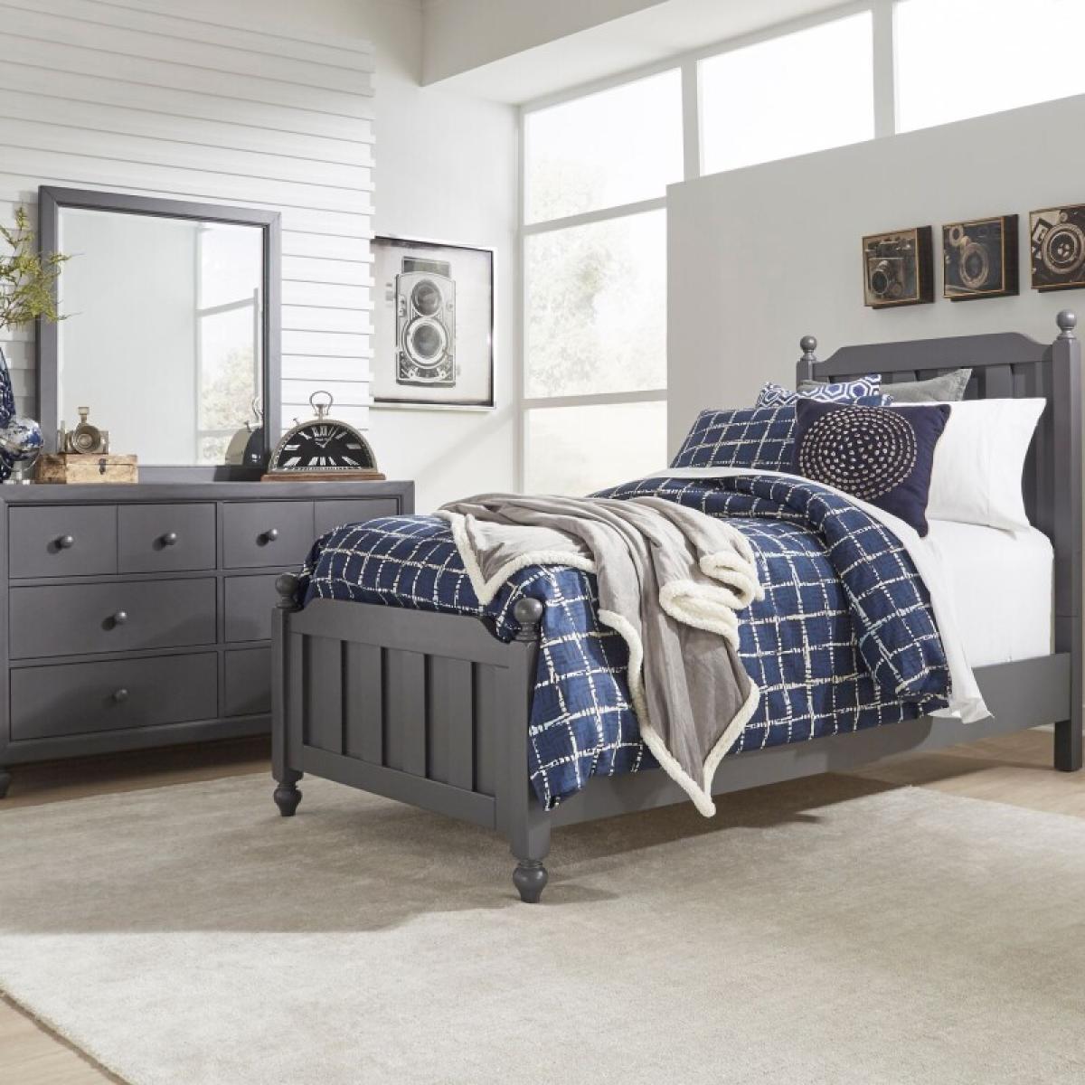 Cottage View Twin Panel Bed, Dresser & Mirror - Image 2