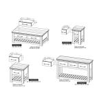 4 Drawer, Cocktail Table - Walnut - Image 11