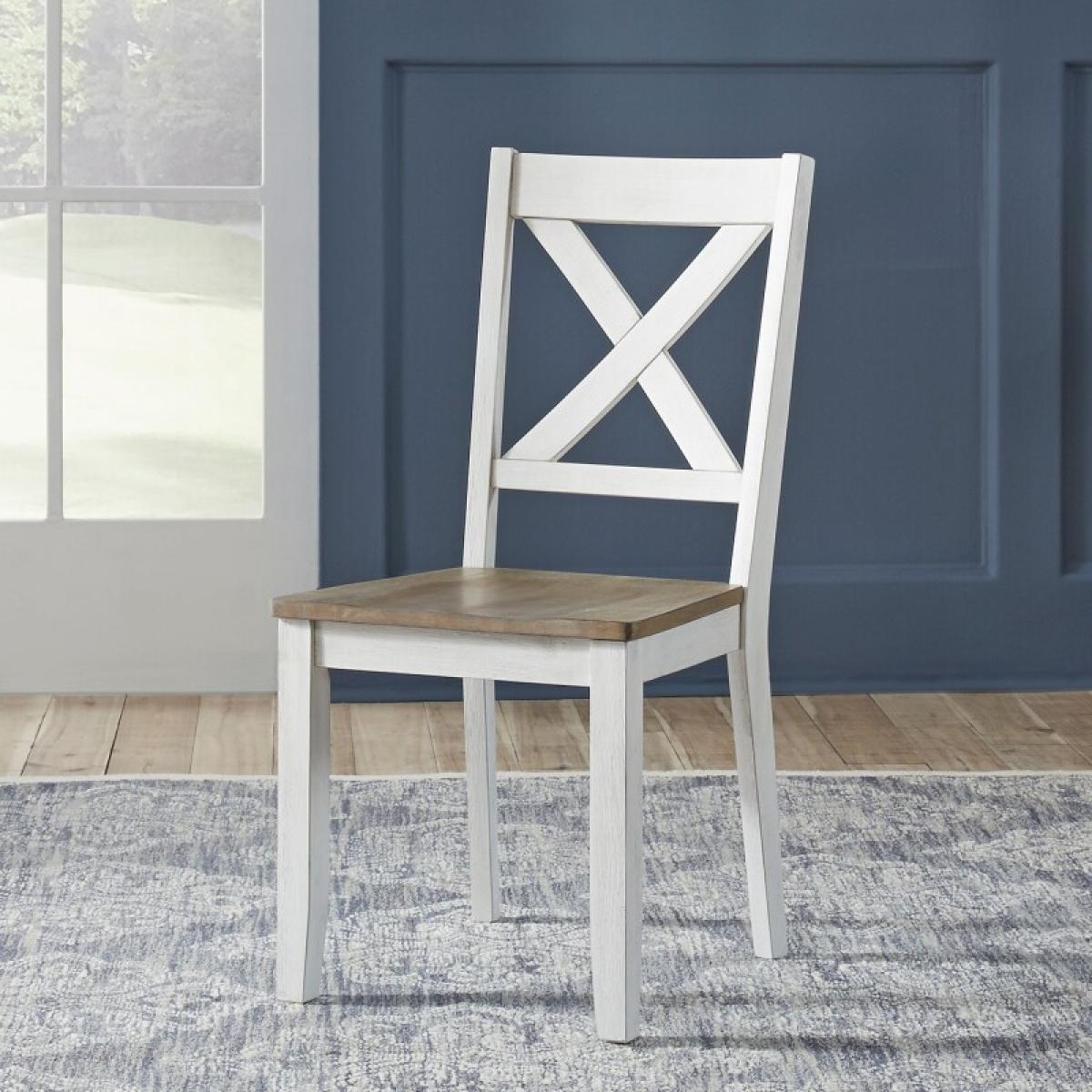 Lakeshore X Back Side Chair- White (RTA) - Image 2
